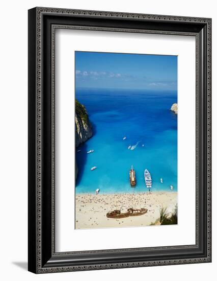 Shipwreck Beach, Zante Island, Ionian Islands, Greek Islands, Greece, Europe-Tuul-Framed Photographic Print