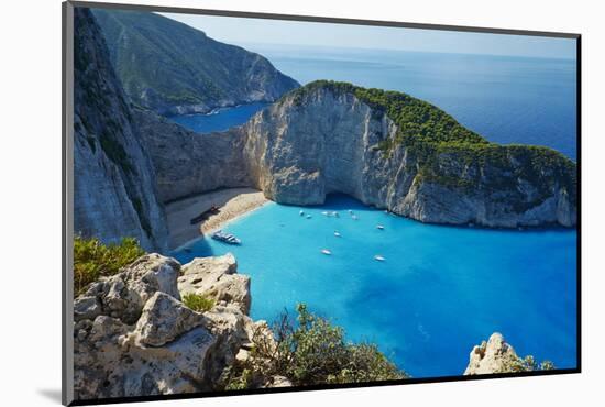 Shipwreck Beach, Zante Island, Ionian Islands, Greek Islands, Greece, Europe-Tuul-Mounted Photographic Print