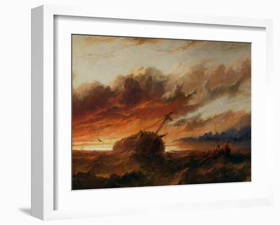 Shipwreck, c.1850-Francis Danby-Framed Giclee Print