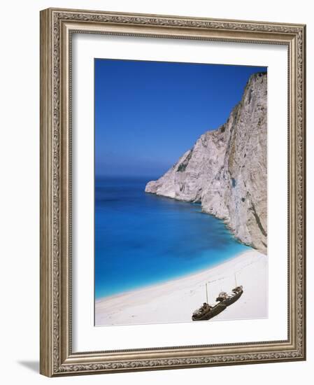 Shipwreck Cove, Kefalonia, Ionian Islands, Greece-J Lightfoot-Framed Photographic Print