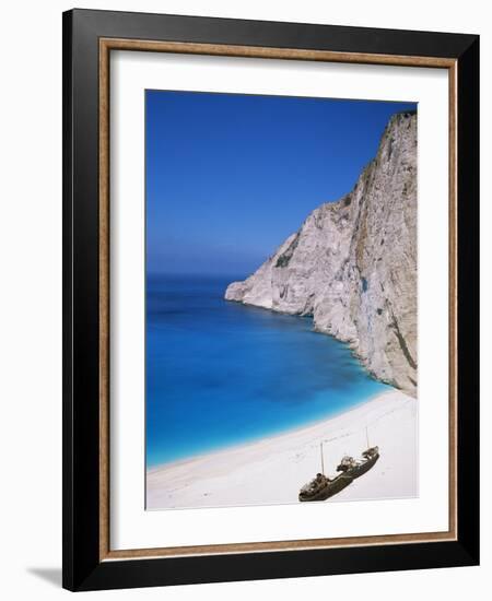 Shipwreck Cove, Kefalonia, Ionian Islands, Greece-J Lightfoot-Framed Photographic Print