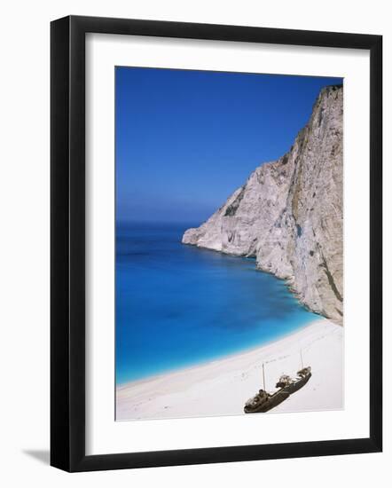 Shipwreck Cove, Kefalonia, Ionian Islands, Greece-J Lightfoot-Framed Photographic Print