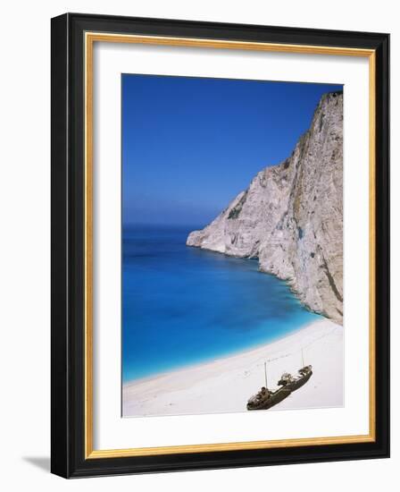 Shipwreck Cove, Kefalonia, Ionian Islands, Greece-J Lightfoot-Framed Photographic Print