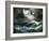 Shipwreck in Stormy Sea at Night-Thomas Moran-Framed Giclee Print