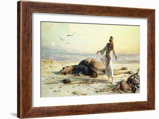 Shipwreck in the Desert. 1886-Carl Haag-Framed Giclee Print