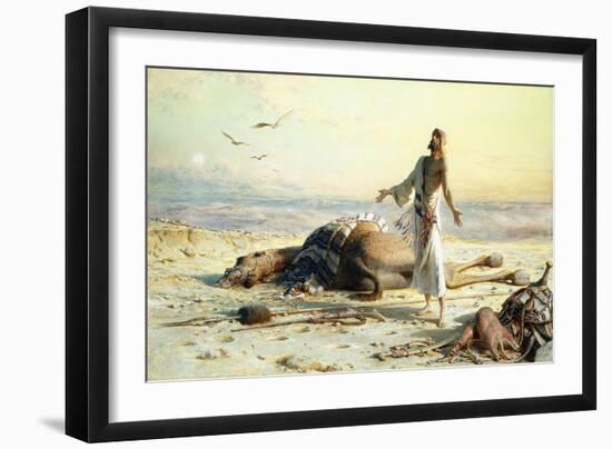 Shipwreck in the Desert. 1886-Carl Haag-Framed Giclee Print