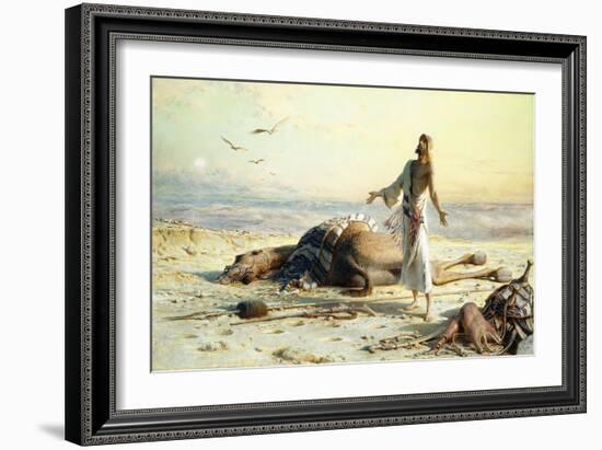 Shipwreck in the Desert. 1886-Carl Haag-Framed Giclee Print