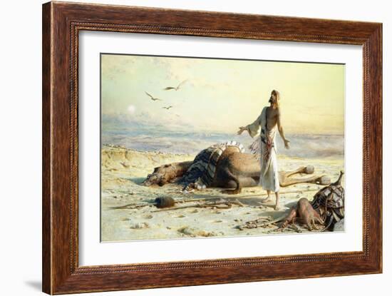 Shipwreck in the Desert, 1886-Carl Haag-Framed Giclee Print