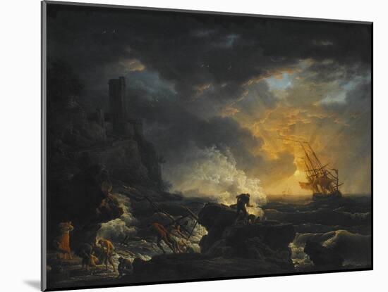 Shipwreck, Second Half of the 18th C-Claude Joseph Vernet-Mounted Giclee Print