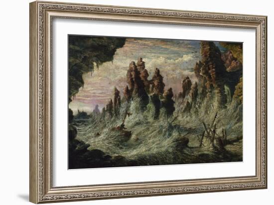 Shipwrecked Boats Battling the Storm-Gustave Doré-Framed Giclee Print