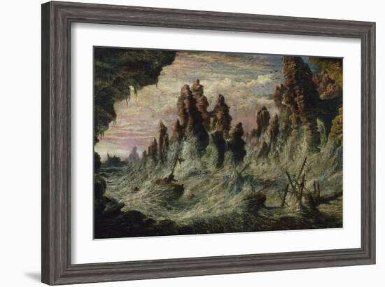 Shipwrecked Boats Battling the Storm-Gustave Doré-Framed Giclee Print