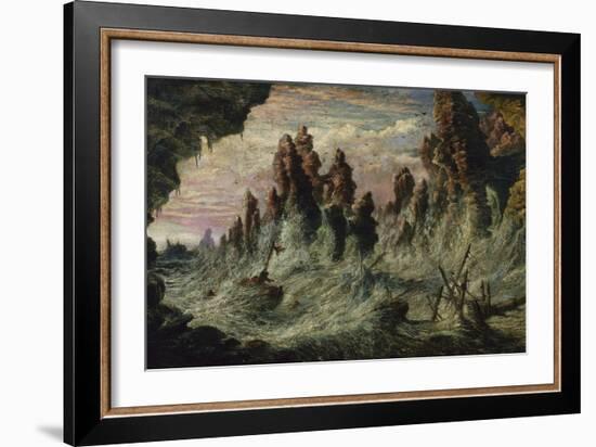 Shipwrecked Boats Battling the Storm-Gustave Doré-Framed Giclee Print