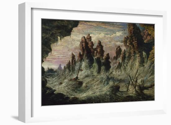 Shipwrecked Boats Battling the Storm-Gustave Doré-Framed Giclee Print