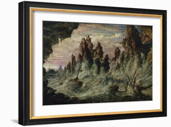 Shipwrecked Boats Battling the Storm-Gustave Doré-Framed Giclee Print