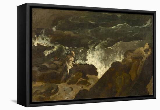 Shipwrecked on a Beach, c.1822-3-Theodore Gericault-Framed Premier Image Canvas