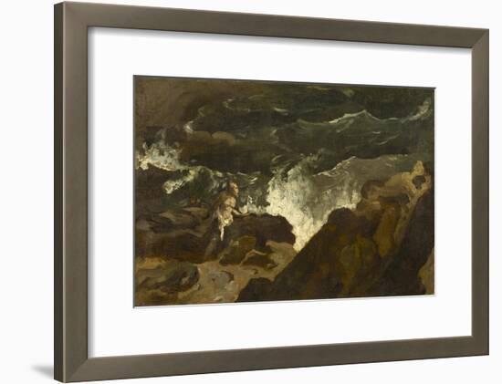 Shipwrecked on a Beach, c.1822-3-Theodore Gericault-Framed Giclee Print