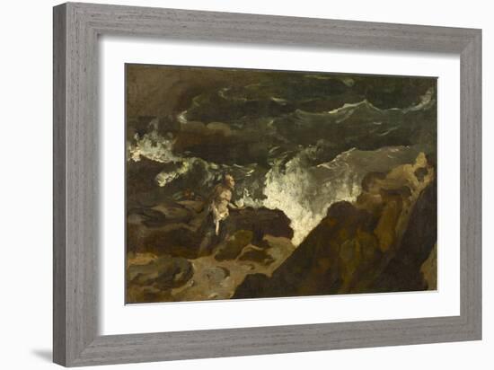 Shipwrecked on a Beach, c.1822-3-Theodore Gericault-Framed Giclee Print