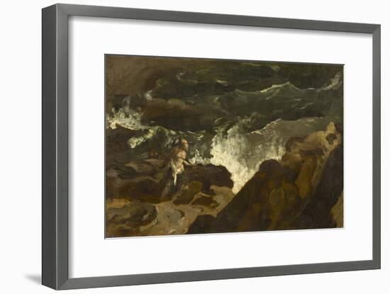 Shipwrecked on a Beach, c.1822-3-Theodore Gericault-Framed Giclee Print