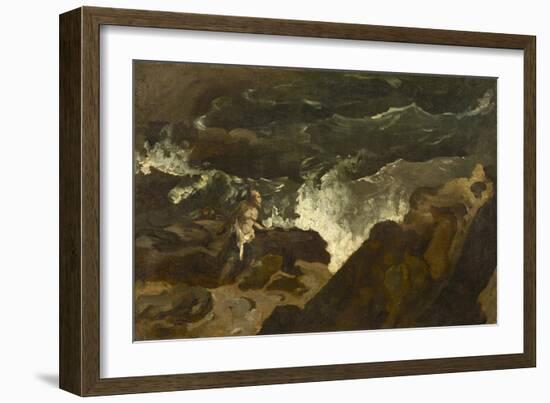 Shipwrecked on a Beach, c.1822-3-Theodore Gericault-Framed Giclee Print