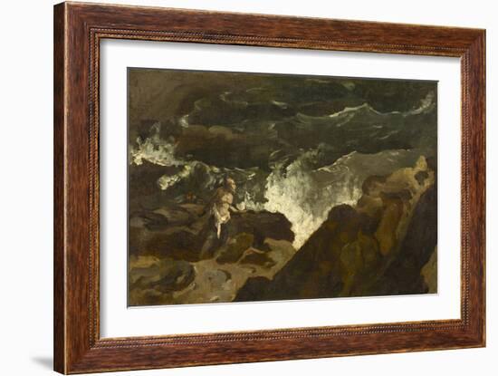 Shipwrecked on a Beach, c.1822-3-Theodore Gericault-Framed Giclee Print