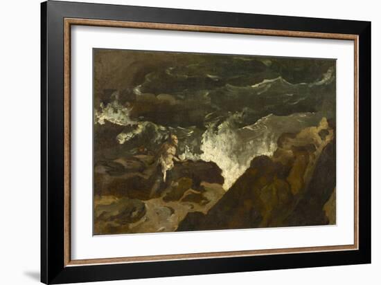 Shipwrecked on a Beach, c.1822-3-Theodore Gericault-Framed Giclee Print