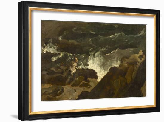 Shipwrecked on a Beach, c.1822-3-Theodore Gericault-Framed Giclee Print