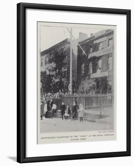 Shipwrecked Passengers of the Paris at the Royal Cornwall Sailors' Home-null-Framed Giclee Print