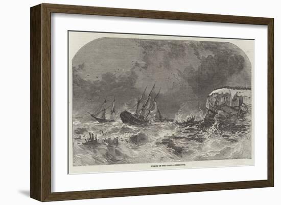 Shipwrecks and Loss of Life at Tynemouth-null-Framed Giclee Print