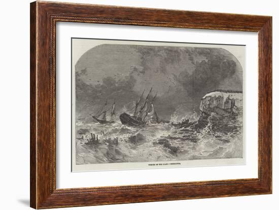 Shipwrecks and Loss of Life at Tynemouth-null-Framed Giclee Print