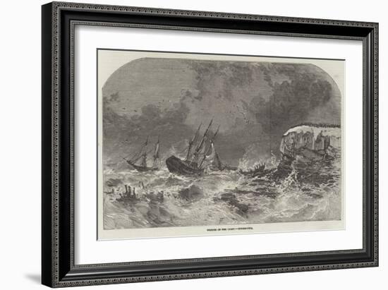 Shipwrecks and Loss of Life at Tynemouth-null-Framed Giclee Print