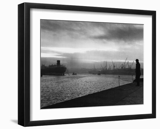 Shipyard Sunset-null-Framed Photographic Print