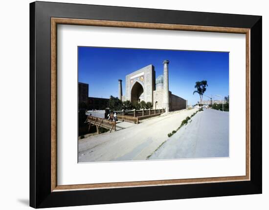 Shir-Dar Madrasa, Samarkand, Uzbekistan, c20th century-CM Dixon-Framed Photographic Print