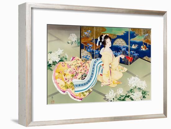 Shiragiku-Haruyo Morita-Framed Art Print