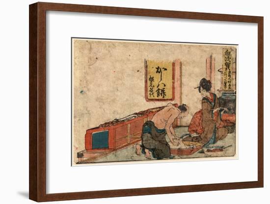 Shirasuka-Katsushika Hokusai-Framed Giclee Print