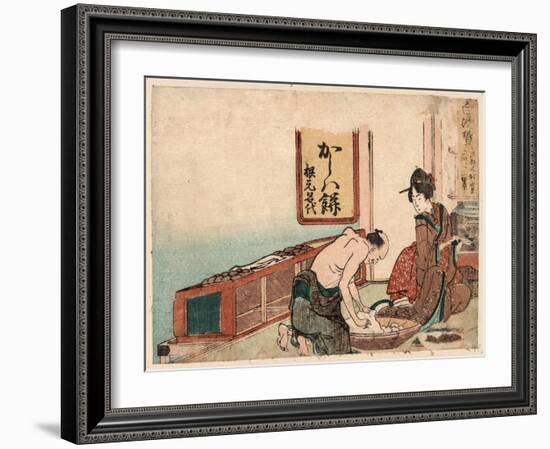 Shirasuka-Katsushika Hokusai-Framed Giclee Print