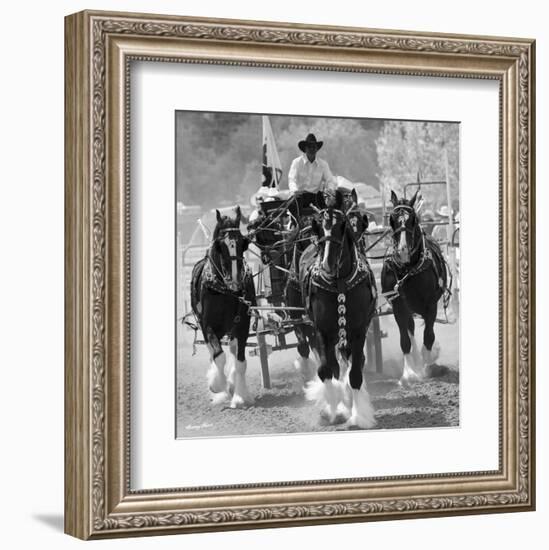 Shire Horses-Barry Hart-Framed Art Print