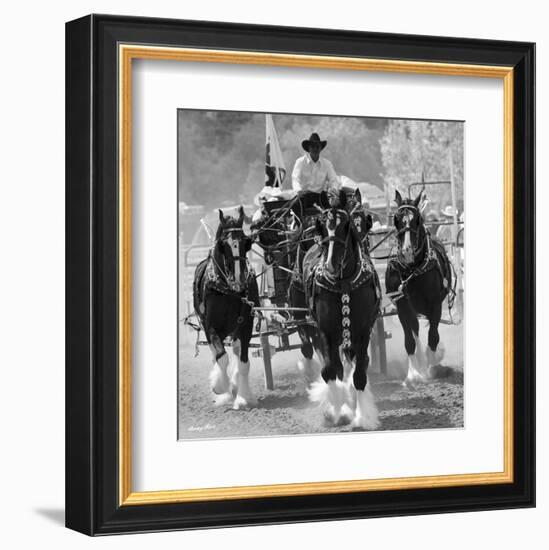 Shire Horses-Barry Hart-Framed Art Print