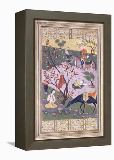 Shirin Bathing, C.1580-null-Framed Premier Image Canvas