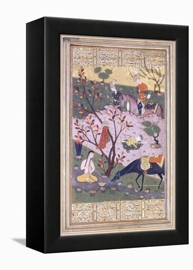 Shirin Bathing, C.1580-null-Framed Premier Image Canvas