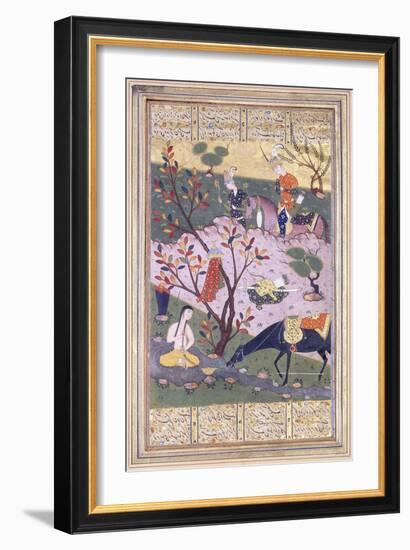 Shirin Bathing, C.1580-null-Framed Giclee Print