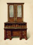 Walnut Inlaid Writing-Cabinet, Property of Alfred a De Pass-Shirley Charles Llewellyn Slocombe-Framed Giclee Print