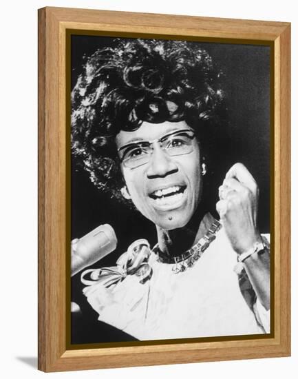 Shirley Chisholm, African American Congresswoman from Brooklyn, New York City-null-Framed Stretched Canvas
