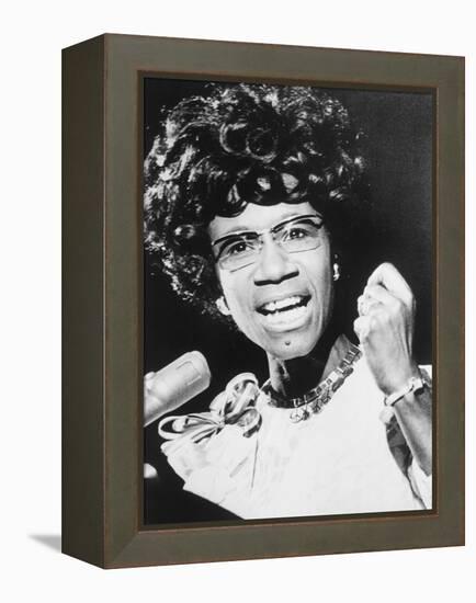 Shirley Chisholm, African American Congresswoman from Brooklyn, New York City-null-Framed Stretched Canvas