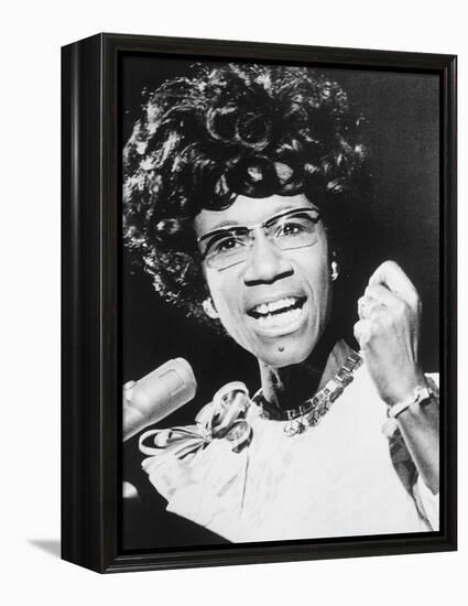 Shirley Chisholm, African American Congresswoman from Brooklyn, New York City-null-Framed Stretched Canvas