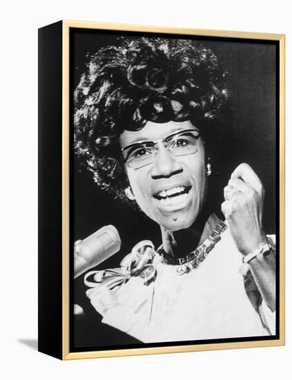 Shirley Chisholm, African American Congresswoman from Brooklyn, New York City-null-Framed Stretched Canvas