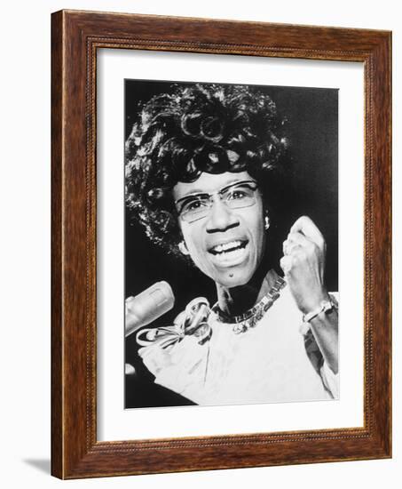 Shirley Chisholm, African American Congresswoman from Brooklyn, New York City-null-Framed Premium Photographic Print