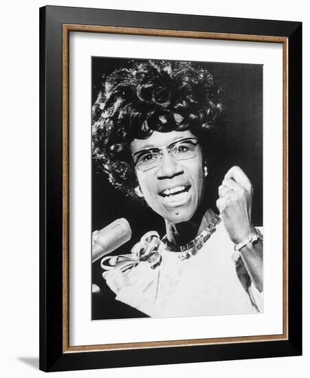 Shirley Chisholm, African American Congresswoman from Brooklyn, New York City-null-Framed Premium Photographic Print