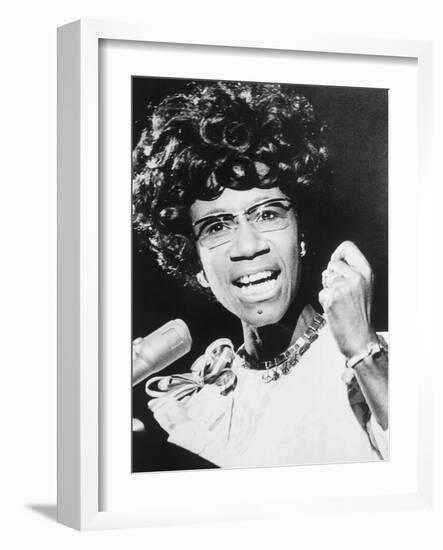 Shirley Chisholm, African American Congresswoman from Brooklyn, New York City-null-Framed Premium Photographic Print