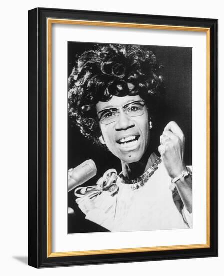 Shirley Chisholm, African American Congresswoman from Brooklyn, New York City-null-Framed Premium Photographic Print