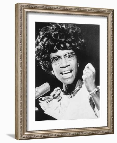 Shirley Chisholm, African American Congresswoman from Brooklyn, New York City-null-Framed Photo